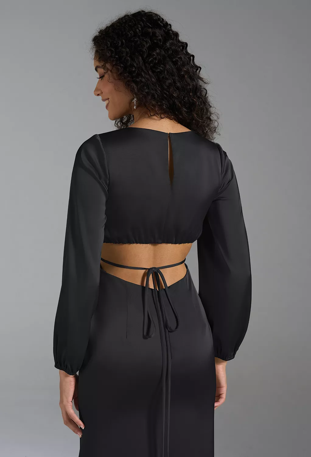 AW Aisha Black Metallic  Black Tie Wedding Guest Dresses